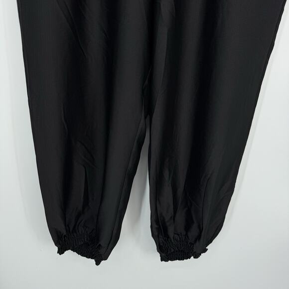 City Chic NEW Silky Pull on Jogger Pants Plus size 24 XXL Black elastic Waist - Picture 5 of 12